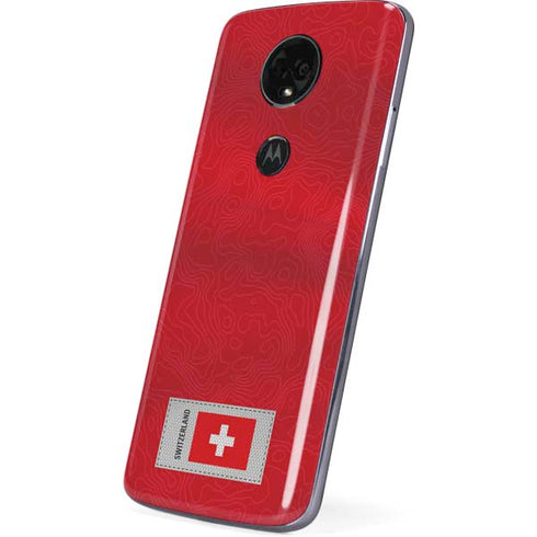 Switzerland Soccer Flag Moto E5 Plus Skin